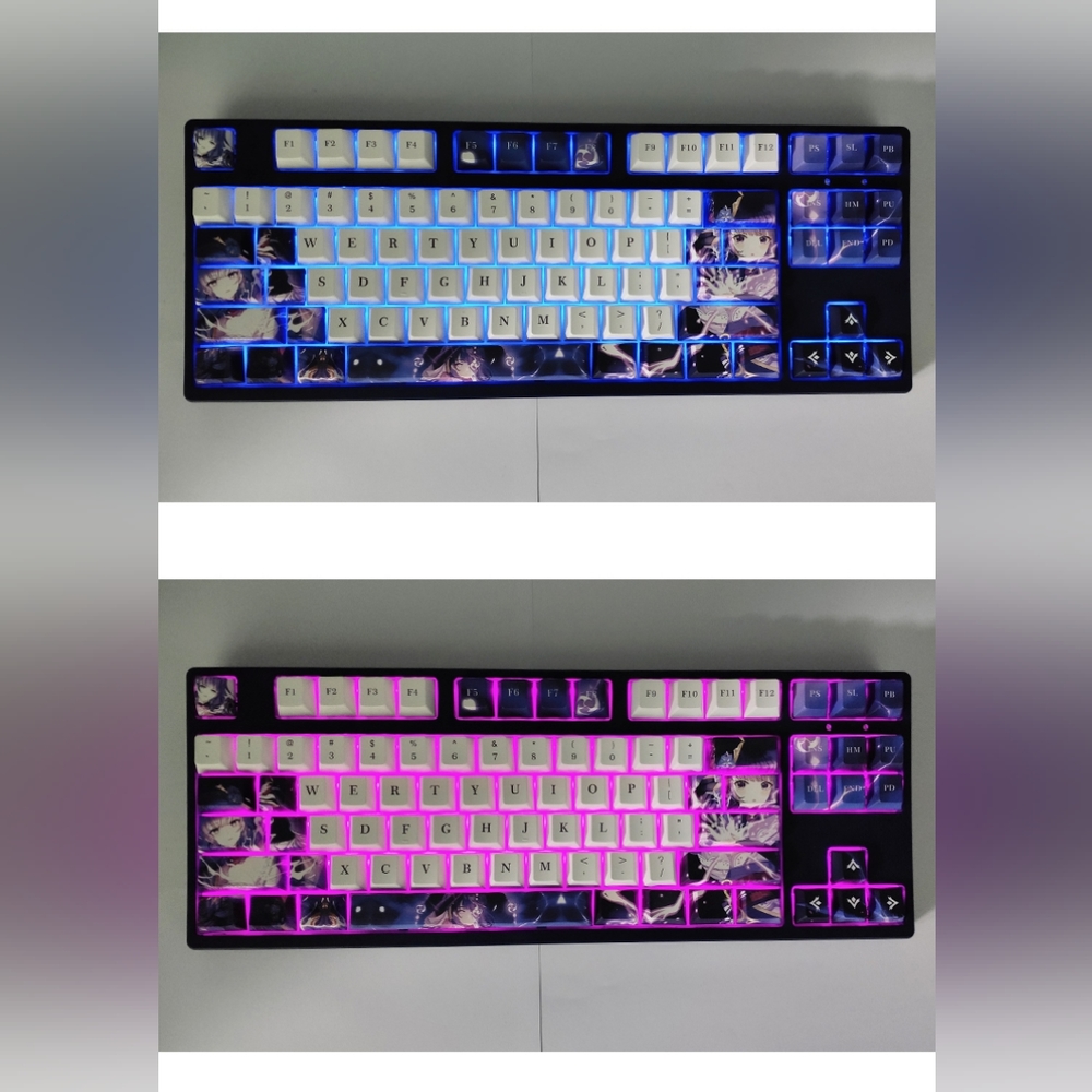 Raiden Shogun keycaps mechanical keyboard cherry profile PBT dye-sub